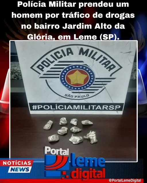 Na noite desta quinta-feira (07), durante a Operação Impacto, a Polícia Militar prendeu um homem por tráfico de drogas